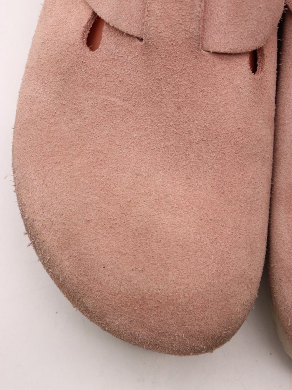 Birkenstock Boston Pink Suede Men's 9 Womens 11 Slip-On Clogs Soft Footbed Strap - Picture 11 of 12